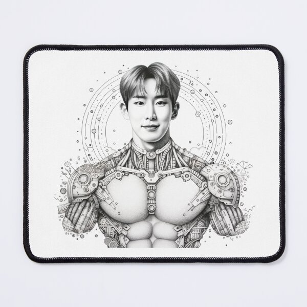 Item preview, Wonho Whirlwind: Shirtless Sketch designed and sold by Aryabek.