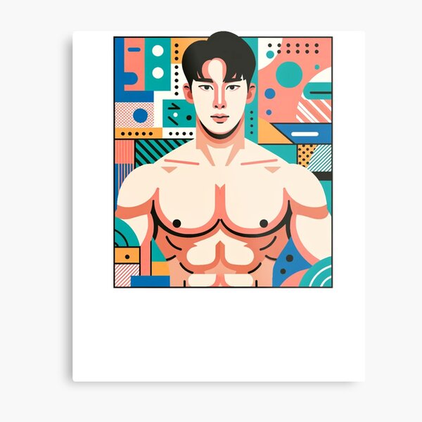 Pure Wonho: Ab-tastic K-Pop Artistry Art Board Print for Sale by Aryabek