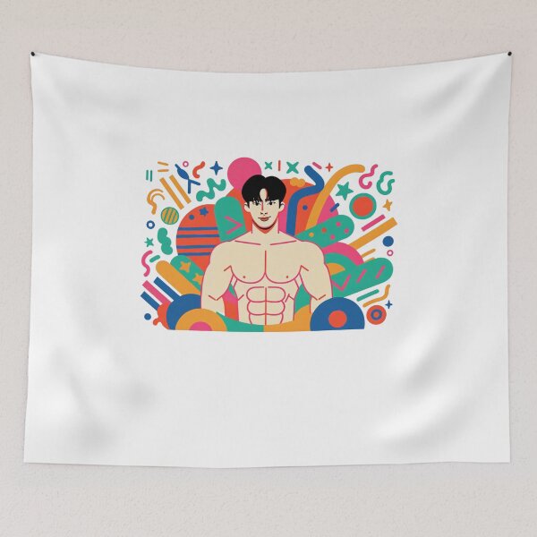 Item preview, Wonho Waves: Muscular Muse Magic designed and sold by Aryabek.