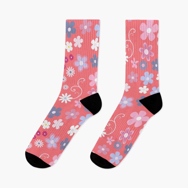 Item preview, Groovy daisy pattern pink gray tones designed and sold by Marellyssv.