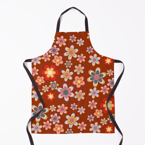 Item preview, Groovy daisy pattern red yellow tones designed and sold by Marellyssv.