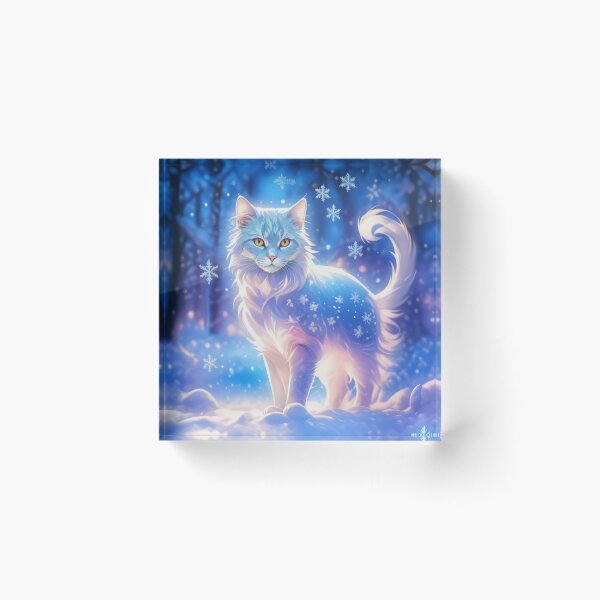 Item preview, Fantasy snow cat designed and sold by AnnArtshock.