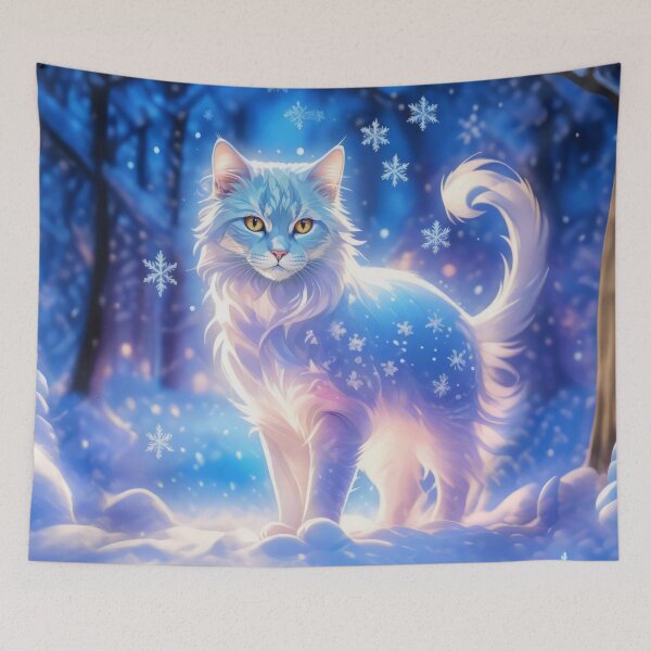 Item preview, Fantasy snow cat designed and sold by AnnArtshock.