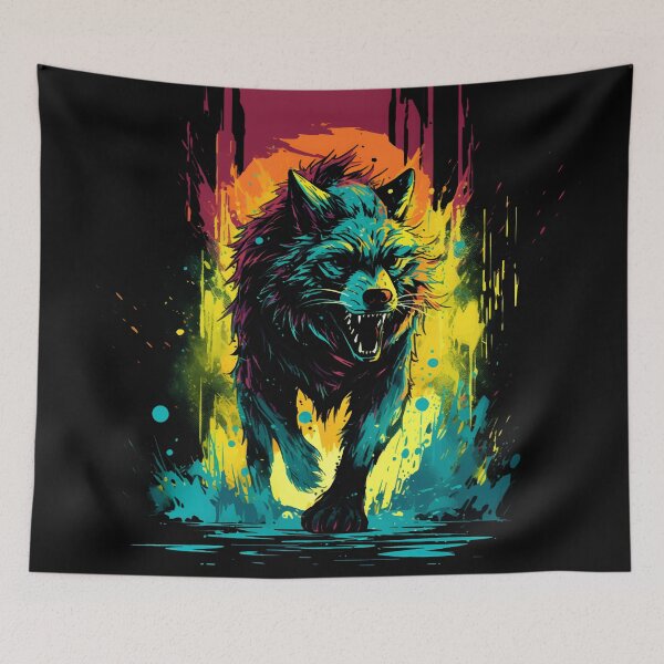 Item preview, Nocturnal Revenge Wolf designed and sold by Spookyashell.