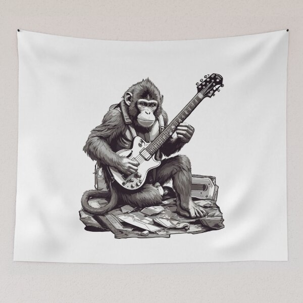 Item preview, Apes and Ascent Scaling the Heights of Monkey Rock designed and sold by Gooddaycanvas.