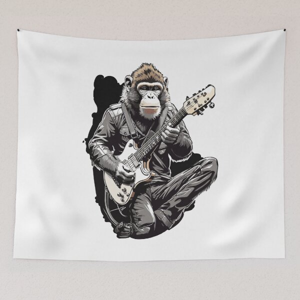 Item preview, Apes and Ascent Scaling the Heights of Monkey Rock designed and sold by Gooddaycanvas.