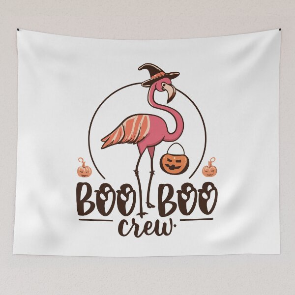 Item preview, Flamingo Boo Boo Crew Halloween designed and sold by DashBliss.