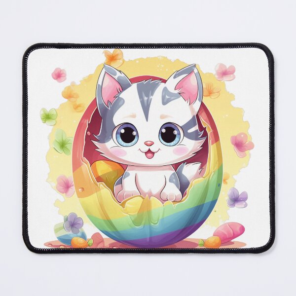 Item preview, A Little feline explorer finding comfort in an unexpected eggshell nest designed and sold by BeyourJC.