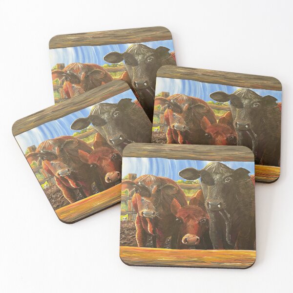 Item preview, Steers in the Yard designed and sold by Michelle Croner.