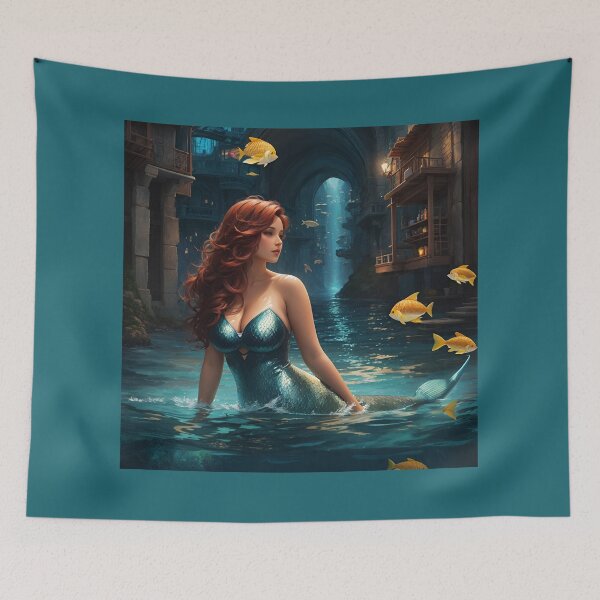 Item preview, Mermaid of the Lost City designed and sold by ArtVibeInk.