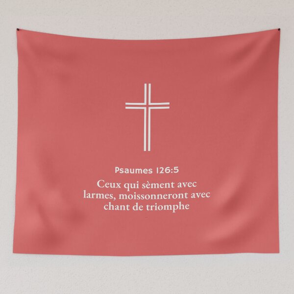 Aperçu de l'œuvre Bible : Psaumes 126:5 (France) créée et vendue par S9View.