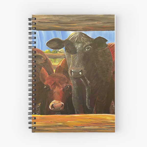Item preview, Steers in the Yard designed and sold by Michelle Croner.
