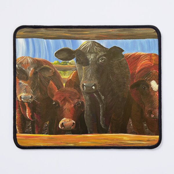 Item preview, Steers in the Yard designed and sold by Michelle Croner.
