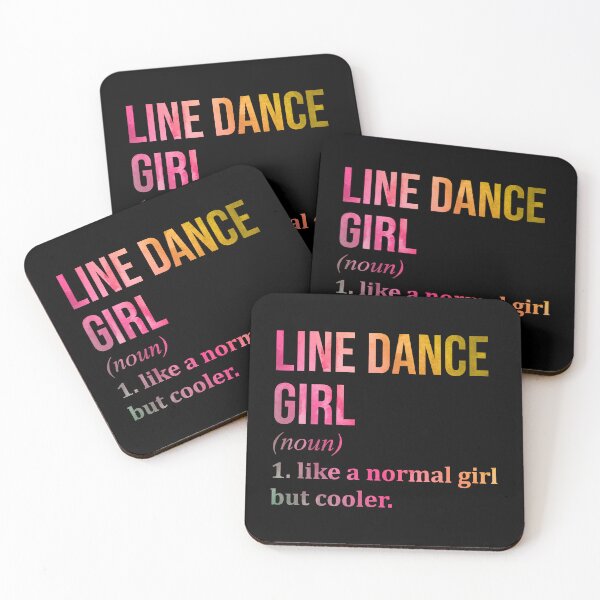 Item preview, Line Dance Girl Definition Line Dancing in Watercolor designed and sold by XCIV.