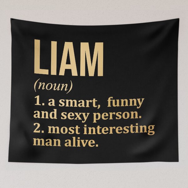 Item preview, Liam Name Definition in Gold designed and sold by XCIV.