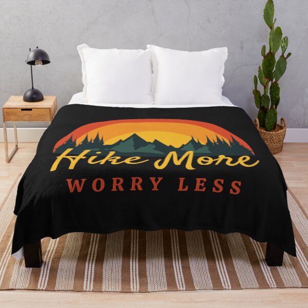 Item preview, Hike More Worry Less Adventure Hiking designed and sold by Eolithic.