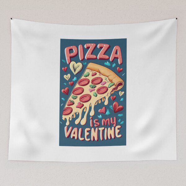 Item preview, Pizza Is My Valentine Retro designed and sold by FenwickDesign99.