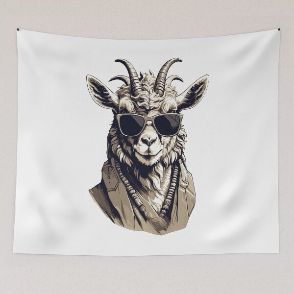 Item preview, Horns of Glory Presenting the Magnificent Great Horned Goat Army designed and sold by Gooddaycanvas.