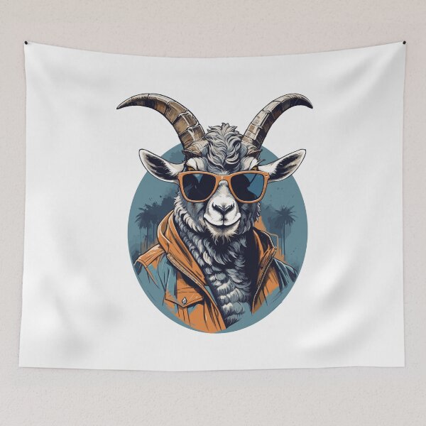 Item preview, Horns of Glory Presenting the Magnificent Great Horned Goat Army designed and sold by Gooddaycanvas.