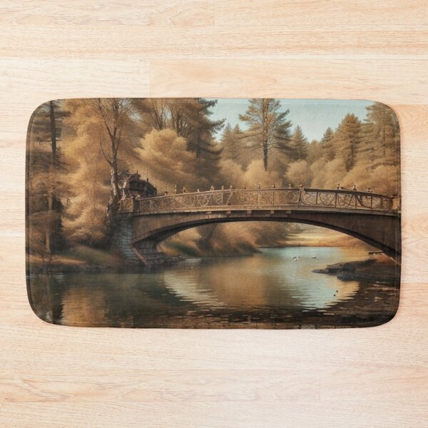 Item preview, bridge crossing a lake designed and sold by mikaws.