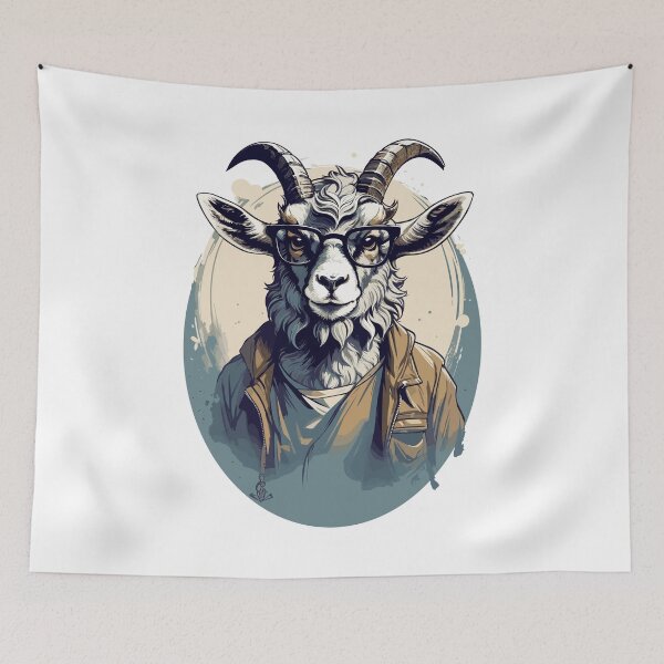 Item preview, Horns of Glory Presenting the Magnificent Great Horned Goat Army designed and sold by Gooddaycanvas.