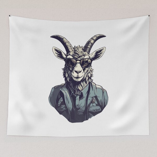 Item preview, Horns of Glory Presenting the Magnificent Great Horned Goat Army designed and sold by Gooddaycanvas.