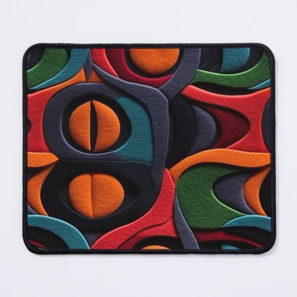 Item preview, Retro design that is reminiscent of pop art motifs made of fabric, wool and felt designed and sold by Pflugart.