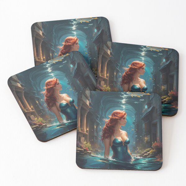 Item preview, Awakening of the Urban Mermaid designed and sold by ArtVibeInk.