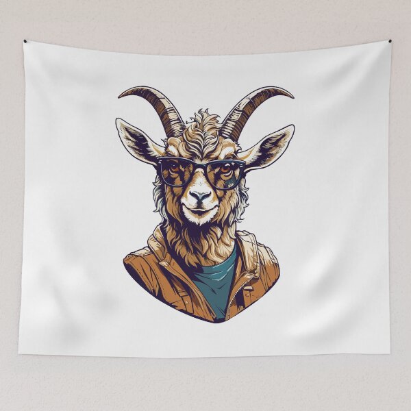Item preview, Horns of Glory Presenting the Magnificent Great Horned Goat Army designed and sold by Gooddaycanvas.