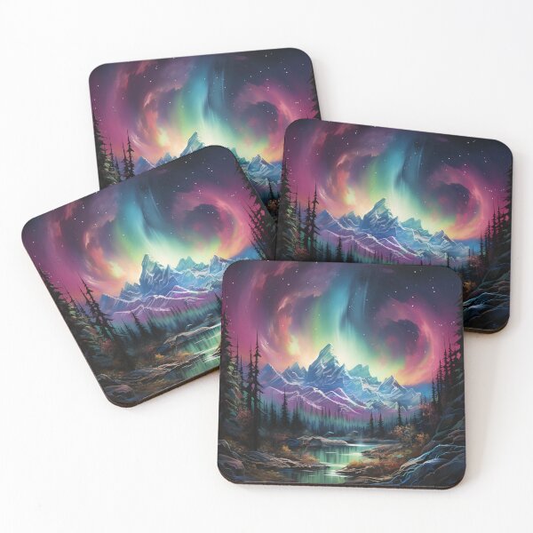 Item preview, Aurora borealis light landscape 2 designed and sold by Art by Lilia.