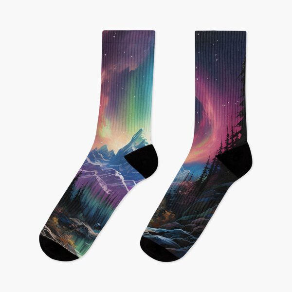 Item preview, Aurora borealis light landscape 2 designed and sold by Art by Lilia.