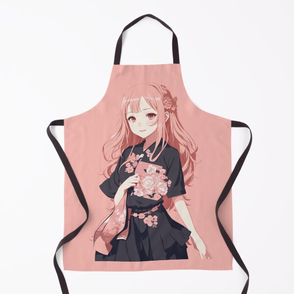 Item preview, Chika Fujiwara with flowers designed and sold by InkInspiratons.