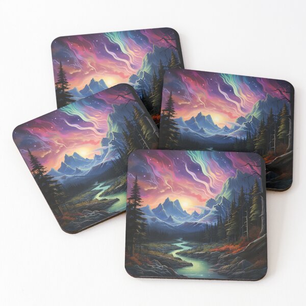 Item preview, Aurora borealis light landscape 4 designed and sold by Art by Lilia.