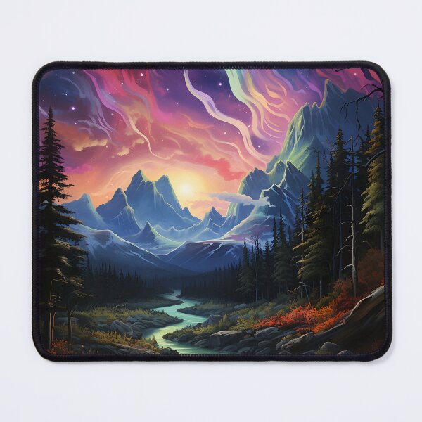 Item preview, Aurora borealis light landscape 4 designed and sold by Art by Lilia.