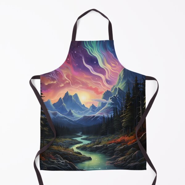 Item preview, Aurora borealis light landscape 4 designed and sold by Art by Lilia.