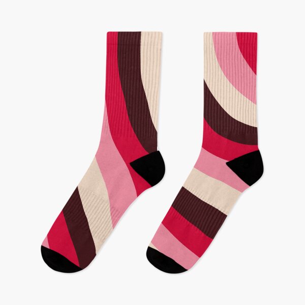 Item preview, Pink Beige Curve Stripes Pattern designed and sold by TheArtism.