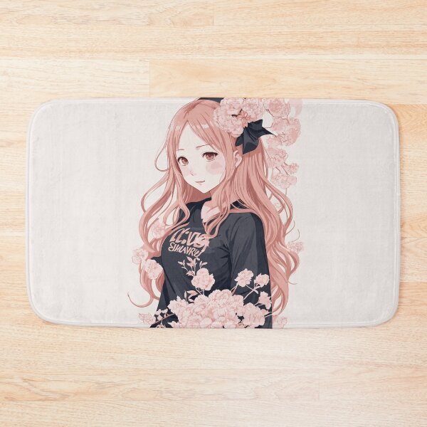 Item preview, Chika Fujiwara with flowers designed and sold by InkInspiratons.