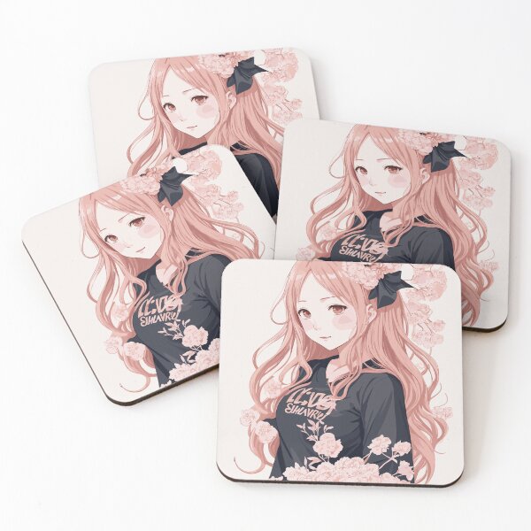 Item preview, Chika Fujiwara con flores designed and sold by InkInspiratons.
