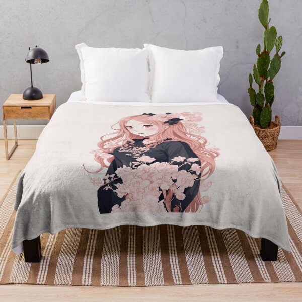 Item preview, Chika Fujiwara con flores designed and sold by InkInspiratons.