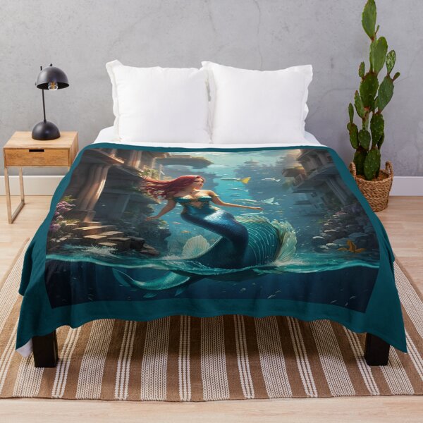 Item preview, Morning Stroll of the Elegant Mermaid designed and sold by ArtVibeInk.
