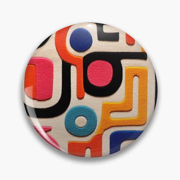 Item preview, Retro design that is reminiscent of pop art motifs made of fabric, wool and felt designed and sold by Pflugart.