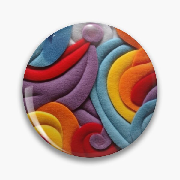 Item preview, Retro design that is reminiscent of pop art motifs made of fabric, wool and felt designed and sold by Pflugart.