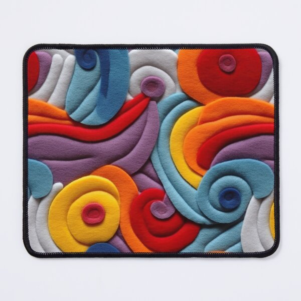 Item preview, Retro design that is reminiscent of pop art motifs made of fabric, wool and felt designed and sold by Pflugart.