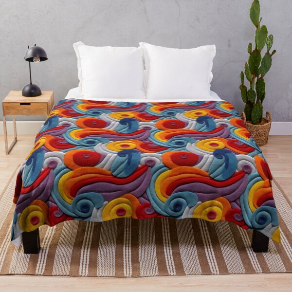 Item preview, Retro design that is reminiscent of pop art motifs made of fabric, wool and felt designed and sold by Pflugart.
