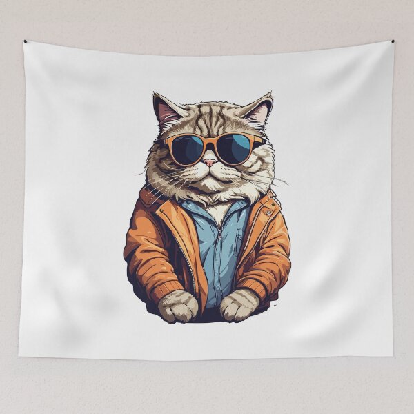 Item preview, Chubby Chic Showcasing the Unforgettable Chubby Cat designed and sold by Gooddaycanvas.