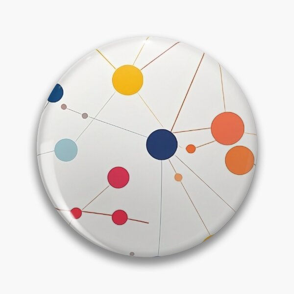 Item preview, A colorful dots and lines design, simplified colors, white background designed and sold by exitbird.