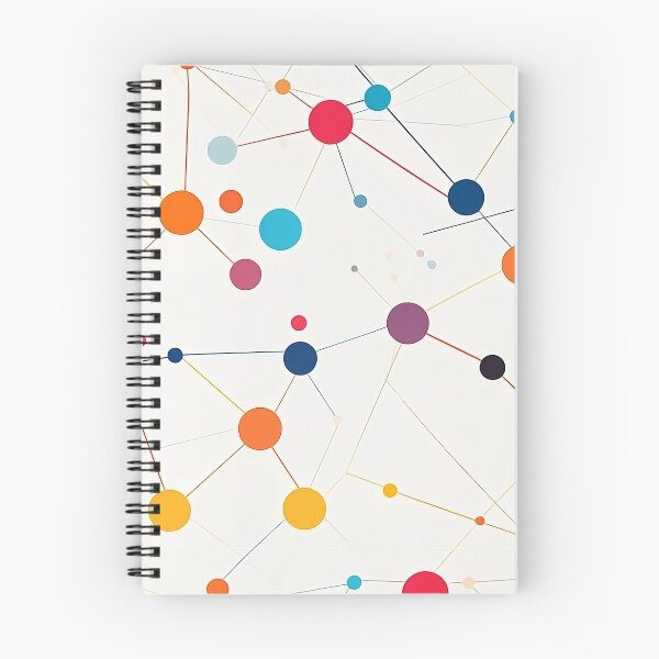 Item preview, A colorful dots and lines design, simplified colors, white background designed and sold by exitbird.