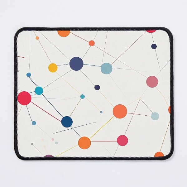 Item preview, A colorful dots and lines design, simplified colors, white background designed and sold by exitbird.