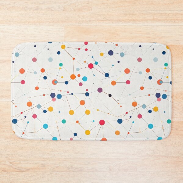 Item preview, A colorful dots and lines design, simplified colors, white background designed and sold by exitbird.
