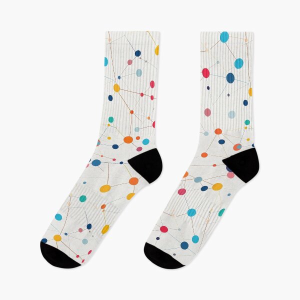 Item preview, A colorful dots and lines design, simplified colors, white background designed and sold by exitbird.